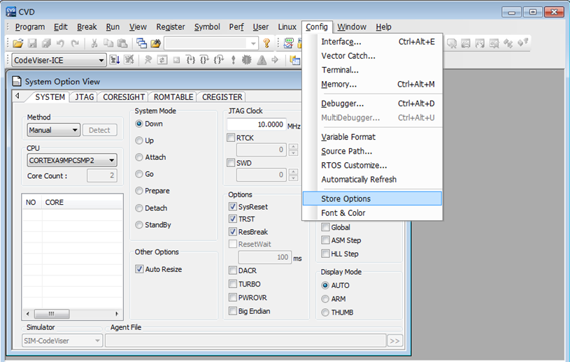 How to Configure Debugging for Cortex-A9 Dual-Core Using CodeViser