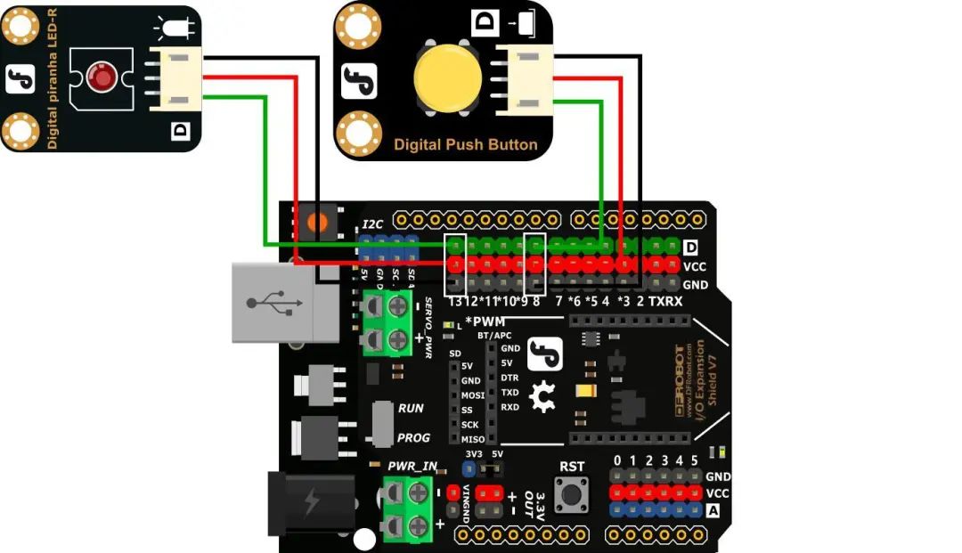 Controlling Hardware with Pinpong Library: Arduino UNO Button and LED Tutorial