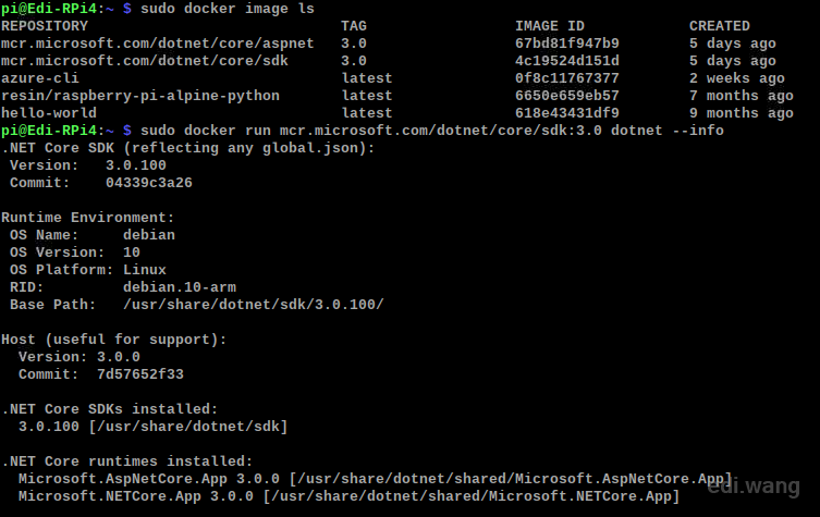 Installing .NET Core 3.0 Runtime and SDK on Raspberry Pi 4