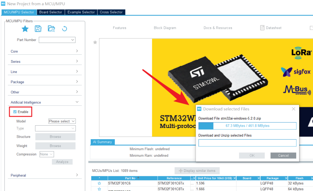 Running Neural Network Algorithms on STM32 Microcontrollers