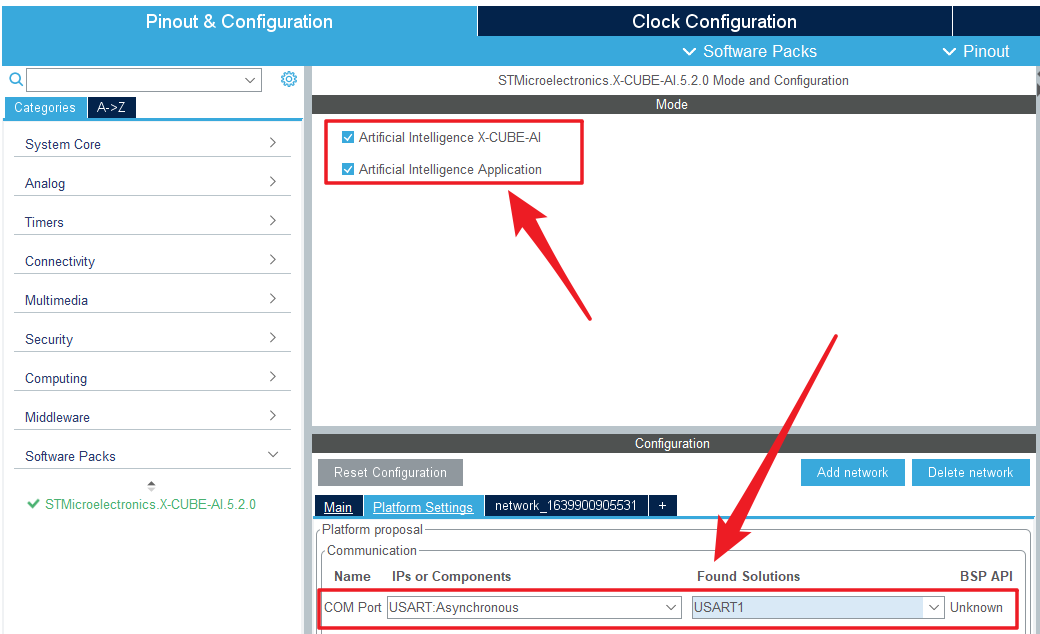 Running Neural Network Algorithms on STM32 Microcontrollers