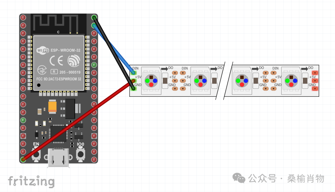 Solving the Reverse Color Problem of WS2812B LED on ESP32 and Applications of Status Indicator Lights