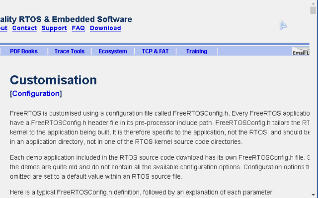 Getting Started with RTOS Configuration