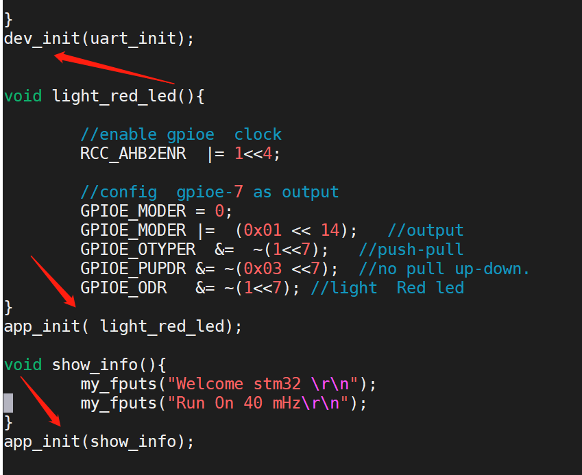 Simulating Linux Kernel Automatic Initialization on STM32